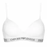 Emporio Armani Damen Essential Cotton Padded Bra, weiß, XS