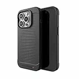 ZAGG Gear4 Havana Snap D30 Schutzhülle Kompatibel mit iPhone 14 Pro, Schlank, Stoßfest, Kabelloses Laden, (Schwarz)