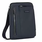 PIQUADRO Modus, große Ledertasche, für iPad für Herren, Blau, blau, OneSize