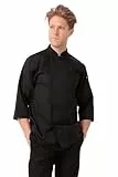 Chef Works Herren Marokko-kochmantel Kochjacke, Schwarz, Medium
