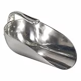 horizont Futterschaufel aus Aluminium - 2500 g Fassungsvermögen - Aluschaufel mit Innenstiel, Sackschaufel, Pelletschaufel, Mehlschaufel, Dosierschaufel