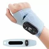 TENS Gerät Handgelenk Massagegerät,EMS Wiederaufladbare Reizstromgerät,8 Modi 19 Stärke,Handmassagegerät Muskel Schmerzlinderung und entspannt Muskeln
