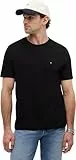 Tommy Hilfiger Herren T-Shirts Kurzarm Essential Regular Fit Rundhalsausschnitt, Schwarz (Black), XL