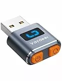 Vaydeer Maus Jiggler USB – Mini Mausbeweger aus Aluminium, Plug & Play, 100 % unauffindbar, 3 zufällige Bewegungsmuster, verhindert Bildschirmsperre im Home Office