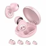 CASCHO Ohrstöpsel zum Schlafen, Wiederverwendbare Geräuschunterdrückende Weiche Silikon-Ohrstöpsel, Ergonomisches 45dB Leichtes Design, Schlafen/Arbeiten/Reisen, 4 Größen (XS/S/M/L), Rosa Farbe