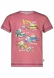 SALT AND PEPPER BY KIDS PARK Jungen Baustellen Print aus Slub Jersey T-Shirt, Terracotta, 116 cm-122 cm