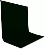 UTEBIT Fotohintergrund Schwarz 2x3m, Foto Hintergrund Kulisse Polyester Stoff Fotografie Fotowand für Video, Porträt, Haustier Modefotografie und Fernsehen Fotostudio (Kühl Bügeln)