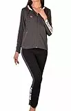 LOREZA ® Damen Jogginganzug Sportanzug Freizeitanzug Trainingsanzug aus Baumwolle - Modell 1 - M