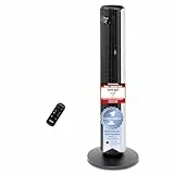 Levoit - DC Motor großer Turmventilator - sehr leise Ventilator - Fan mit Fernbedienung Kühlung - 90° Oszillierender Tower Fan - 7,9m/s Geschwindigkeit - Standventilator 4 Modi/12 Stufen/12 Std Timer
