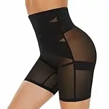 SIMIYA Bauchweg Unterhose Damen Shapewear Hohe Taille Unterwäsche Figurenformend Miederhose Bauchkontrolle Body Shaper Leggings Miederpants für Frauen(2Schwarz, XL)