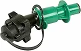 hünersdorff Sicherheits-Einfüllsystem für Doppelkanister ECO+PROFI aus HD-PE für Kettenhaftöl, schwarz/grün zum Betanken von Motor-Kettensägen, Made in Germany, 16,0 x 5,4 x 5.4 cm