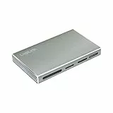 USB 3.2 (Gen1) 5-in-1 Kartenleser für SD/SDHC/SDXC, microSD-, MS-, CF und M2 aus Aluminium