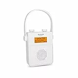 TechniSat Bundle aus DIGITRADIO 30 - Wasserdichtes DAB+ Duschradio (UKW, Integrierter Akku, Bluetooth, Wasserdicht nach IPX5) Weiß + USB-C Netzteil - 2 Port Schnellladegerät