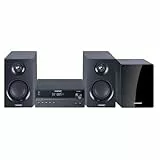 Blaupunkt MS55SUB Stereo-Mikroanlage mit HDMI ARC, TV-Audio-Anschluss, Bluetooth, CD, USB, FM, PLL, kabellosem Subwoofer, optischem Eingang, AUX, Equalizer, Fernbedienung, Uhr und Wecker