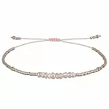 KELITCH Natürliche Perle Strang Armband Miyuki Perlen Armband Stapelbar Armbänder Für Paare Einstellbare Armbänder