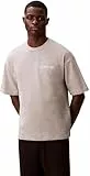 Calvin Klein Herren S/S Crew Neck LV00NM2929 Schlaf-Top, Grau (B10 Grey Heather), S, Grau (B10 Grey Heather), S