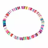 Holibanna Surferarmband Heishi Surfer Armbänder Nautische Boho Handgemachte Freundschaftsband Weiche Keramik Perlen Armschmuck Bohemian Stil Tonperlen Armreif für Damen Herren