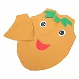 Amosfun Obst- und Gemüse-Kostüm für Kinder, Kartoffelkleidung und Hut, Cosplay-Outfit für Kinder, Kleinkinder, Leistung