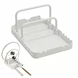 MiOYOOW Topfdeckelhalter, Schneidebretthalter mit Löffelablage, Rutschfester Topfdeckel Pfannen Organizer für Backblech, Kochgeschirr, Küche, Grill