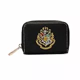 Harry Potter Kleingeldbörse Hogwarts Wappen 11x8x2,5cm schwarz