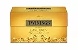 Twinings EARL GREY Schwarzer Tee im Teebeutel verfeinert mit Bergamotte-Aroma - weltbekannt & ausgesprochen erfrischender Schwarztee aus China, 1er Pack (25 Teebeutel)