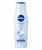 NIVEA Classic Care Shampoo (250 ml), pflegendes Haarshampoo mit Baumwollsamen-Öl, besonders mild reinigendes Pflegeshampoo für gesunden Glanz