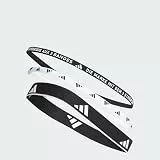 adidas Unisex Multiple Width Training Headbands 3 Per Pack Hairband, Black / White, M