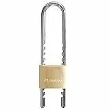Master Lock - 1950EURD - Messing Vorhängeschloss 50mm mit herausnehmbarem Bügel, Standard, Normal