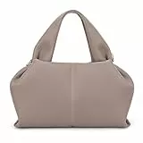 CHAMAIR Kleine Handtasche Damen Umhängetasche Ledertasche Damen-Henkeltaschen Dumpling Crossbody Bag Moden PU Leder Geldbörse Handtaschen mit Abnehmbarer Schultergurt