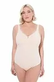 Ulla Popken Damen große Größen Übergrößen Plus Size Body, ohne Bügel hell beige 105C 834050670-105C