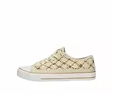 Große Damenschuhe, Sneaker in Übergröße Nina, Sneaker in Übergröße Häkeloptik, (44 EU, Nina beige Brown)
