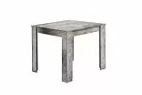 byLIVING Esszimmertisch Nepal/Beton-Optik grau/Kleiner Küchentisch 80 x 80 cm/Esstisch Melaminharz beschichtet / 18 mm Dicke Tischplatte / 80 x 80, H 75 cm