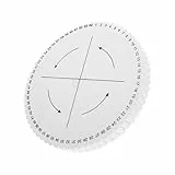 STOBOK Armband Stricker Geflochtene Armbänder Perlenarmband Board Flechten Scheibe Platte Kumihimo Armbänder Disk Armband Kit Board Strickzubehör Flechten Geflochtene Platte Schaumstoff Weiß