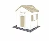 Smoby - Bodenplatten-Set mit Klicksystem, 6 Stück - Zubehör Spielhäuser, strukturierte Holzoptik, recyceltes Material