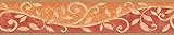 A.S. Création Bordüre - Papierbordüre mit wundervollen Blumen in Orange, Rot und Beige - auf 5,00 m x 0,13 m je Rolle