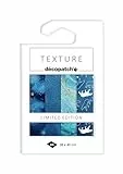 Décopatch TD900C - Packung mit 4 Bogen Décopatch-Papier 30x40 cm, Texture mit Metallic-Effekt, Weihnachten Arktis, 1 Pack