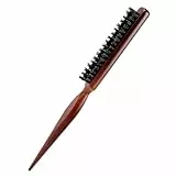 AIVEKE Borsten Haarbürste - Teasing Hair Brush Boar Bristle mit Holzgriff Sleek Bun BürsteWildschweinborsten Toupierbürste für Haus und Salon