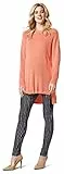 ESPRIT Maternity Damen Sweater ls Umstandspullover, Orange (Coral Orange 870), 38 (Herstellergröße: M)