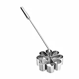 IBILI 774300 Backform Blumenrosette gewinkelt 9x3 cm aus Edelstahl, Silber, 15 x 9 x 3 cm