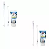 TRIXIE Zahnpflege-Set für Katzen | Doppelpack | 2 x 50 g | Zur Zahnpflege bei Katzen | Beinhaltet Zahncreme mit Käsearoma und Zwei Zahnbürsten mit DREI verschiedenen Köpfen