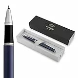 Parker IM Tintenroller | Matte Blue | feine Spitze | Schwarz | Geschenkbox