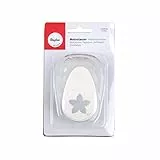 Rayher Hobby 89837000 Motivstanzer Blüte, ø 2,54 cm- 1 Zoll, geeignet für Papier/Karton bis zu 200g/m², Silber
