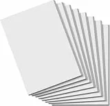 Roneky Notizblock A6 Notizblöcke kleine, 8 Stück Schreibblock A6, kleine Schreibblöcke weißes Papier, weiße Notizblöcke, 50 Blatt pro Blanko Mini Notizblock Kratzpapier für Büro Schule Haus