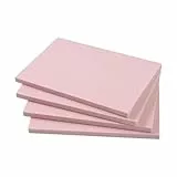 Kznifmk 4 Stück, 15 x 10 cm, aus Gummi, Rosa, graviert, Linoleumblock, Stempelherstellungsset für die Druckproduktion und einfach zu installieren