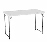 Lifetime 4428 Height Adjustable Craft Camping and Utility Folding Table