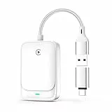 MoKo CarPlay Wireless Adapter für Apple iPhone, Konvertieren Wired CarPlay zu Kabellos Mini Stabile Bluetooth Wireless Car Play Adapter für iPhones iOS 10+&Auto mit OEM Wired Car Play, Plug&Play, Weiß
