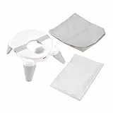 Fisher-Price HBM74-2-in-1 Reisetöpfchen und Toilettensitz – tragbares Trainingstöpfchen mit abnehmbarem Toilettenbrillenaufsatz für Babys und Kleinkinder