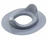 Rotho Babydesign Bella Bambina WC-Sitz - Kinder-WC-Sitz in Grau - Nachhaltiger Toilettenaufsatz für Kinder mit rutschfestem Design