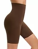 INNERSY Shapewear Damen Bauchweg Unterhose Braun Shaping Hose High Waist Figurformende Unterwäsche (S, Braun)