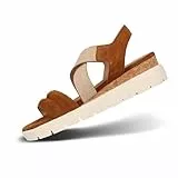 Salamander Damen Keilsandalen, Frauen Sandalette,Keilsandaletten,Wedge-Heel,bequem,flach,Sommerschuhe,Freizeitschuhe,Cognac (6300),40 EU / 6.5 UK